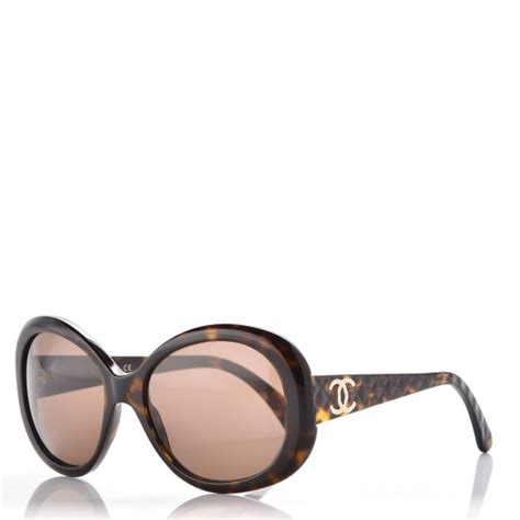 CHANEL Quilted CC Sunglasses 5188 Tortoise 